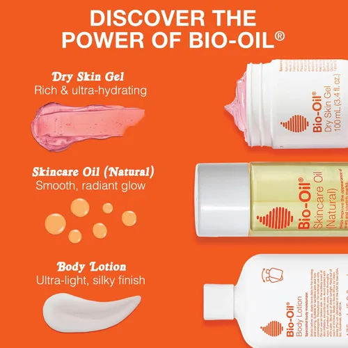 Vista 7 de Bio-Oil Aceite natural para el cuidado de la piel, suero para cicatrices y estrías, hidratante facial y corporal para piel seca, aceite