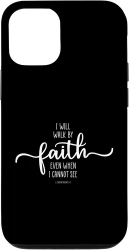Vista 26 de iPhone 16 I Will Walk By Faith, God Jesus Christian Bible Inspiration Case