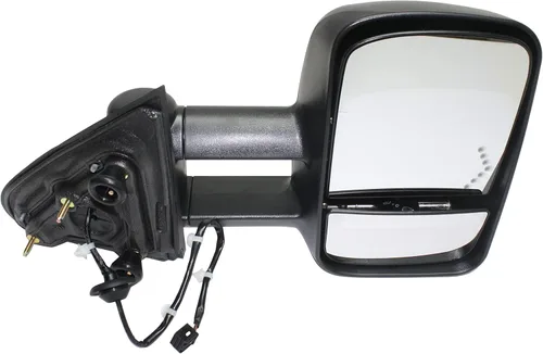 Vista 26 de Kool Vue - Espejo calefactable izquierdo para Chevrolet Silverado 1500 GMC Sierra 1500 2007-2013 plegable eléctrico con luz de señal y lámpara