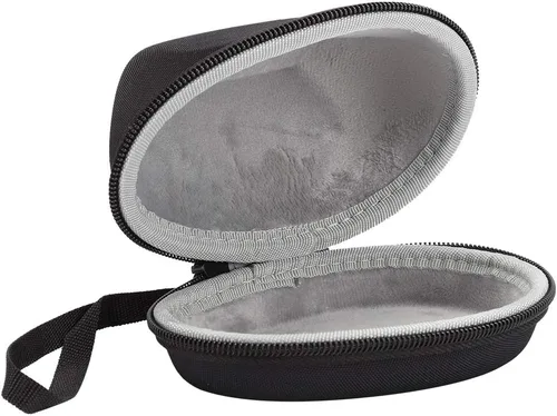 Vista 9 de Funda de ratón inalámbrica EVA Bolsa de almacenamiento de viaje para mouse ergonómico vertical MX, funda protectora portátil con correa de mano