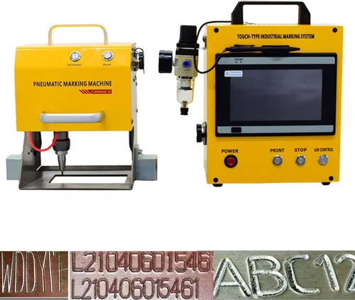Vista 8 de US Stock Máquina de grabado neumática portátil Dot Peen Marcado Máquina Grabador neumático 80X40mm (3.1x1.6 pulgadas) Área de grabado