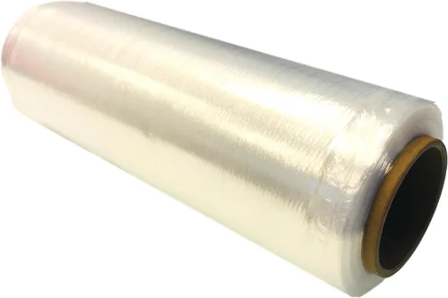 Vista 7 de Gpack Película de plástico preestirada de 15 pulgadas x 1500 pies con borde plegado, película transparente preestirada a mano de 8.6 micrones