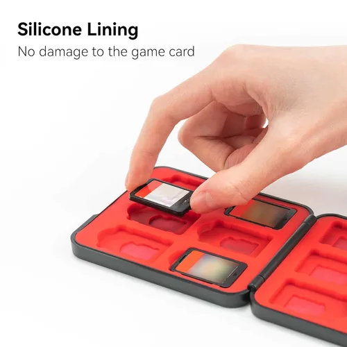 Vista 3 de YOCORE Switch Game Holder Case for SwitchOLED with 12 Cartridge Slots, Portable Storage Card Box Games Holder Organizer for Switch, Lite, OLED Game