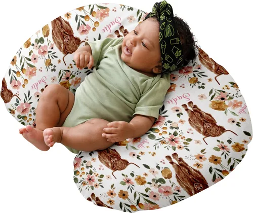 Vista 17 de Dyoart Funda de almohada de lactancia para bebé, fundas de lactancia con nombre personalizado, suave, funda de almohada de lactancia materna