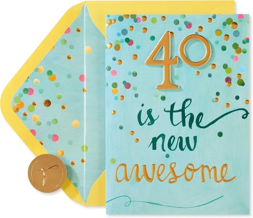 Vista 4 de Papyrus Tarjeta de cumpleaños número 40 (You Make Any Age Look Amazing)