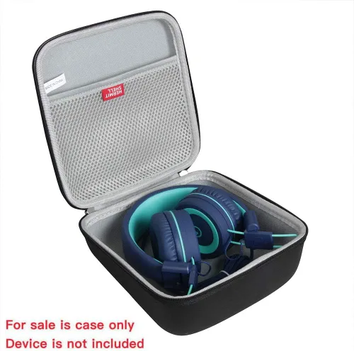 Vista 2 de Hermitshell Funda de viaje para noot Products K11 / Elecder i37 auriculares para niños (solo estuche) (negro)