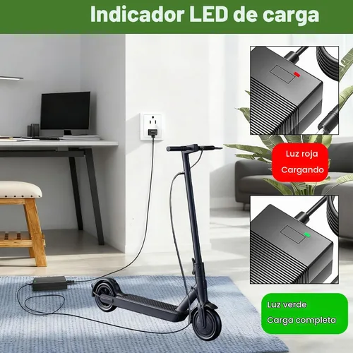 Vista 4 de Cargador de 42V 2A para Volpam 36V Batería Compatible con VOLPAM SP06 / SP03 / SP06 GS / SPT7 Cable adaptador de corriente