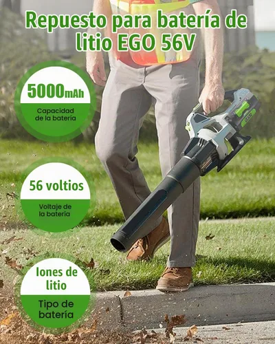 Vista 2 de Reemplazo de 56V 5.0Ah para batería EGO 56V BA2800T, 1 paquete