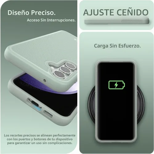 Vista 6 de TUDIA MergeGrip - Carcasa para Samsung Galaxy S23 FE, color lirio verde Green Lily