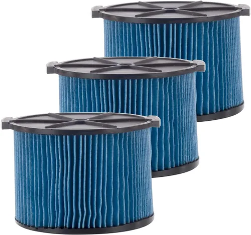 Vista 8 de VF3500 - Filtro de cartucho de polvo fino de 3 capas, pieza de repuesto 26643 compatible con aspiradoras portátiles RIDGID de 3 a 4.5 galones, 1