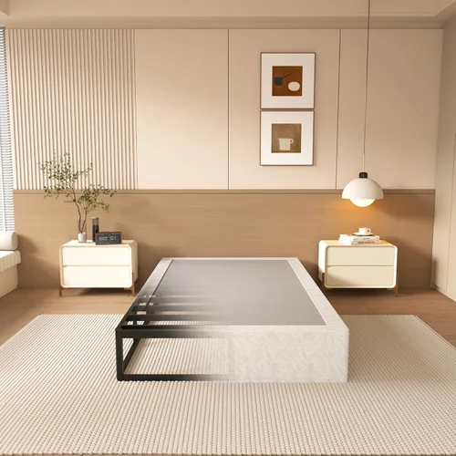 Vista 16 de NHODIR Base de cama con somier doble de 4 pulgadas
