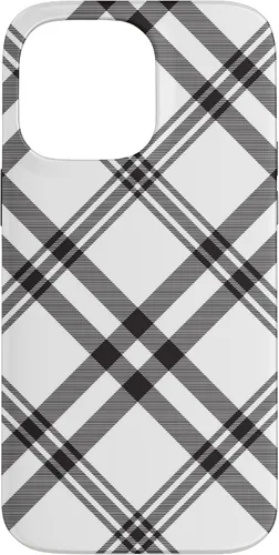 Vista 20 de Funda para iPhone 11 Pro Max a cuadros en blanco y negro