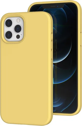 Vista 89 de Funda de silicona líquida compatible con iPhone 12 Pro Max 6.7 pulgadas, funda de gel de protección completa con forro de microfibra, funda
