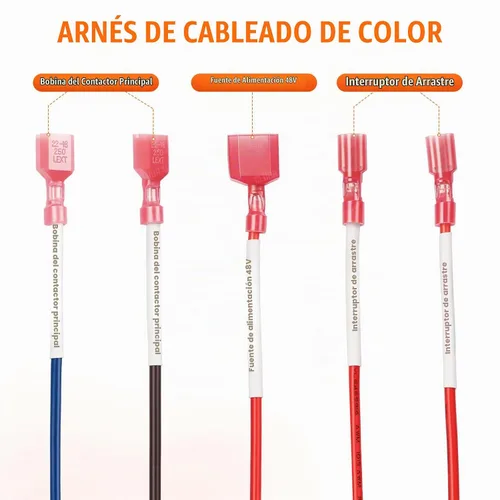 Vista 4 de CLUBRALLY Club Car Precedent - Kit de arnés de cableado con arnés adaptador Mcor 2 y 4, se adapta a Club Car Precedent-Gray Controller#1515-5201