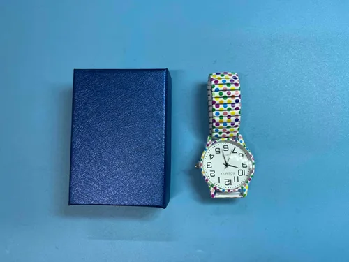 Vista 11 de Lancardo Reloj de banda elástica para mujer Bohemia elástica analógica cuarzo gran número blanco reloj de pulsera fácil de leer cumpleaños Navidad