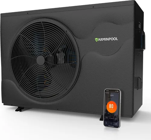 Vista 10 de Bomba de calor de piscina de 16000 BTU para piscinas sobre el suelo de hasta 5,400 galones, calentador eléctrico de piscina de 110 V con inversor