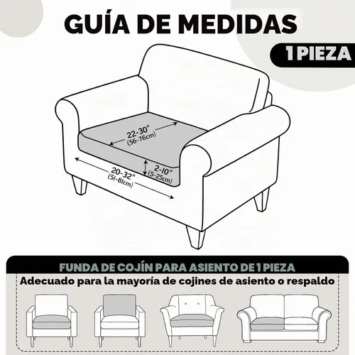 Vista 3 de VANSOFY Fundas de cojín para sofá seccional, Fundas de cojín de sofá de jacquard elásticas, Fundas protectoras lavables para muebles de sofá