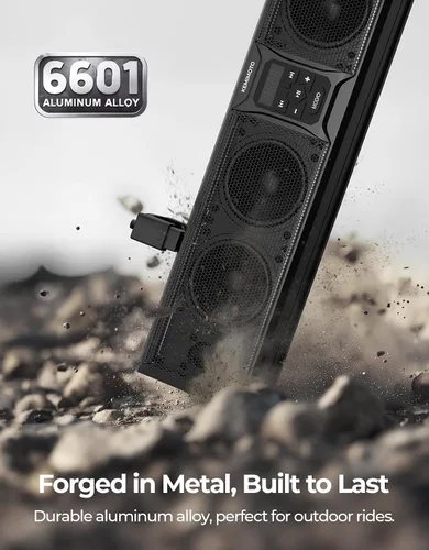 Vista 4 de KEMIMOTO 6-Speaker Metal UTV Sound Bar Compatible with RZR Can-Am Golf ATV