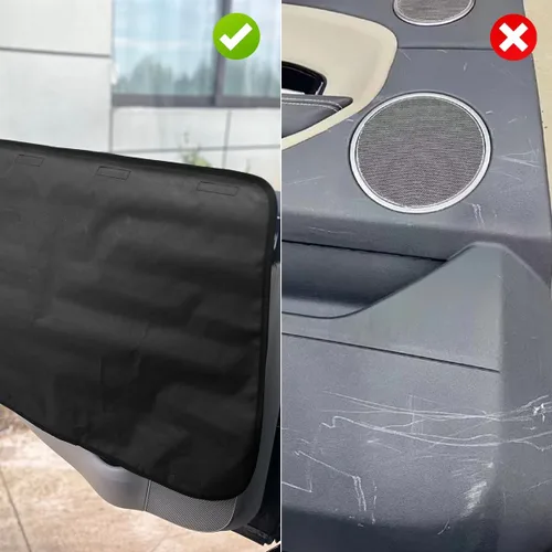 Vista 2 de 2 protectores de puerta de automóvil para perros, impermeables, antiarañazos, protectores de puerta de automóvil, protectores de puerta de vehículo