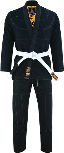Vista 2 de Interior de batalla en anillo sublimado Pro Brazilian Jiu Jitsu BJJ Kimono Gi Uniforme Unisex Cinturón incluido