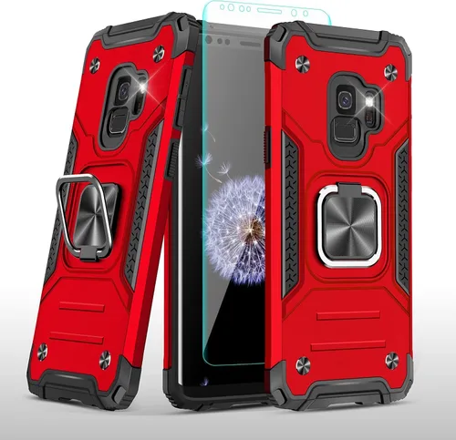 Vista 38 de YmhxcY Funda para Galaxy Note 8, funda para Galaxy Note 8 con protector de pantalla curvado 3D, fundas de grado armadura con soporte giratorio