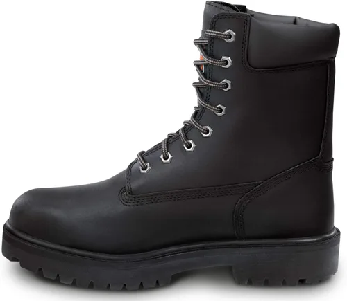 Vista 3 de Timberland PRO 8IN para hombre, puntera de acero, EH, MaxTrax antideslizante, bota WP