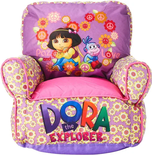Vista 2 de Nickelodeon Dora the Explorer - Sofá puf, color morado