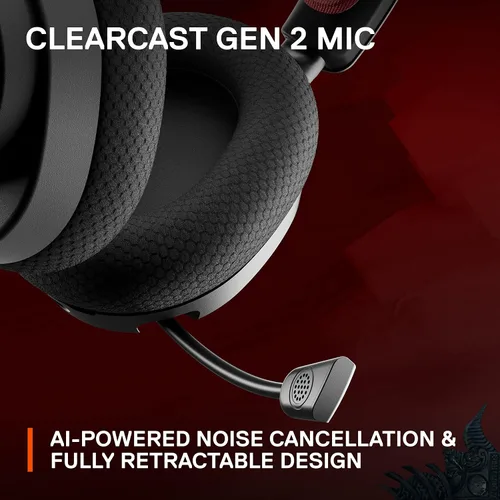 Vista 6 de SteelSeries Arctis Nova 7 Wireless Multi-Platform Gaming Headset Diablo IV Edition Dual Wireless 2.4 GHz & Bluetooth 38 HR Fast Charge Battery