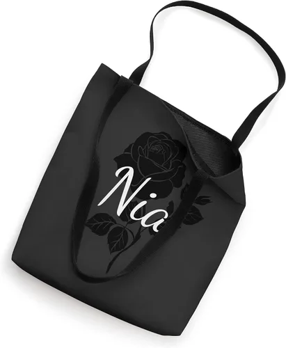 Vista 2 de Nia - Bolso personalizado con diseño floral y negro rosa