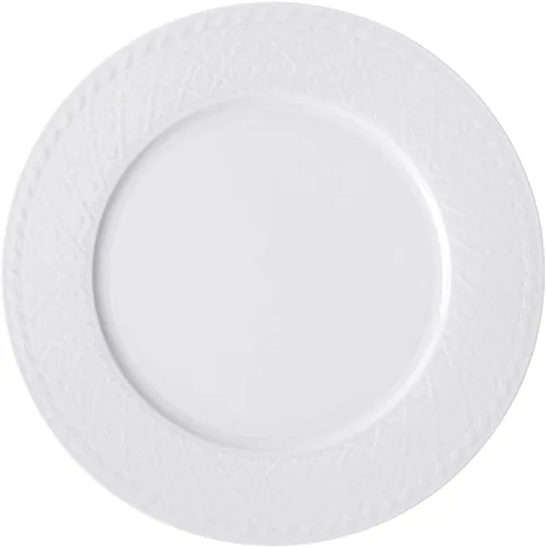 Vista 6 de Villeroy & Boch Cellini - Plato llano, 10.5 pulgadas, porcelana premium, color blanco