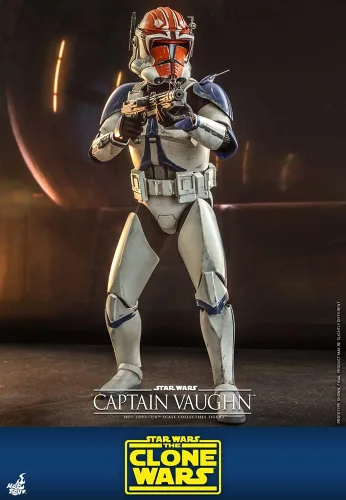 Vista 4 de Hot Toys 1:6 Capitán Vaughn - Star Wars: Las Guerras Clon, Blanco
