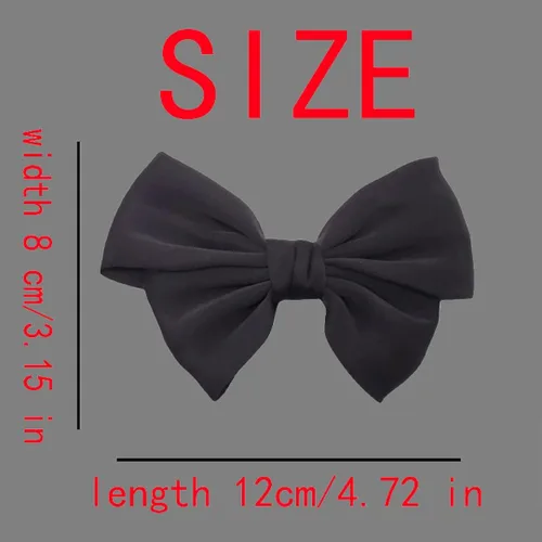 Vista 3 de Tsangbaby 2 pinzas de satén negro para zapatos, clips extraíbles para zapatos elegantes para bodas, fiestas, zapatos con hebilla, bolsa de ropa