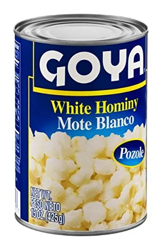 Vista 2 de Goya Bean Hominy Blanco, 15 oz