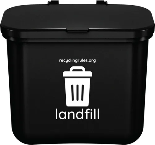 Vista 6 de Pequeño contenedor de compost verde para colgar en el contenedor de basura de cocina