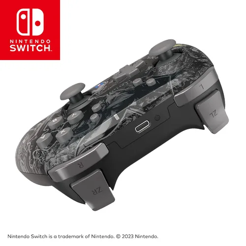 Vista 3 de HORI Wireless HORIPAD (The Legend of Zelda Edition) Pro Controller with Motion Control for Nintendo Switch - Officially Licensed by Nintendo