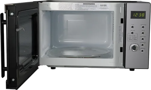 Vista 5 de Emerson MW9005SS Horno microondas compacto de encimera con control de botón, pantalla LED, 900W, 5 niveles de potencia, 6 menús automáticos, plato