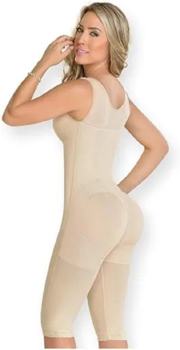 Vista 2 de MYD Fajas Colombianas Reductoras Postparto Faja Larga con Brasier Butt Lifter Body Shaper Ref 0120
