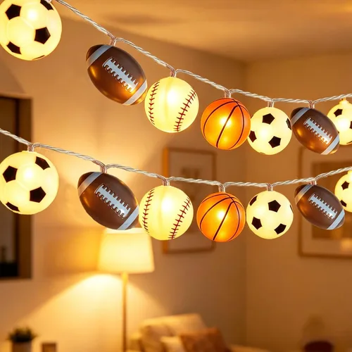 Vista 16 de Guirnalda de luces de Halloween, 10 pies, 20 luces LED de otoño, USB y batería, decoración de Halloween, luz de otoño, 8 modos intermitentes, bonita