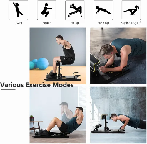 Vista 5 de Sissy - Máquina de sentadillas 8 en 1, máquina multifuncional para sentadillas, equipo de gimnasio en casa para entrenamiento de fuerza de piernas