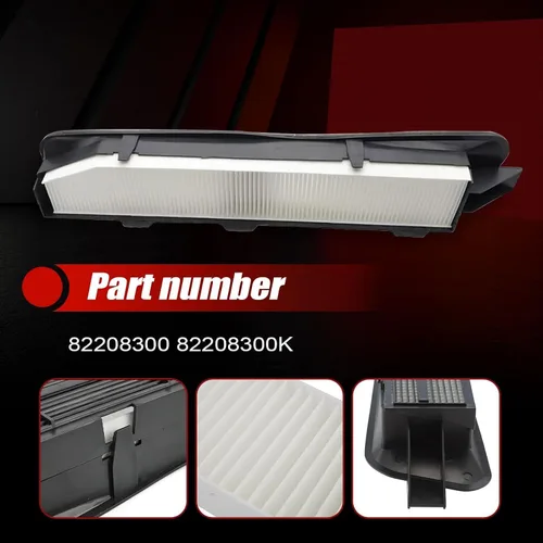 Vista 4 de FZJDSD Kit de carcasa y filtro de aire de cabina negro compatible con Jeep Grand Cherokee 1999-2010# 82208300 82208300K ACC Juego de filtros