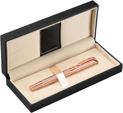 Vista 9 de Pemmeed Bolígrafo de Bola de Tinta Líquida para Mujeres Caja de Lujo Bolígrafo de Gel Tinta Negra Bolígrafo Elegante Recargable para Oficina