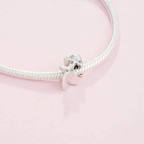 Vista 4 de PANDORA Joyería - Dije brillante de circonita cúbica del zodiaco Sagitario - Regalo para ella - Plata de ley Metal Circonita cúbica