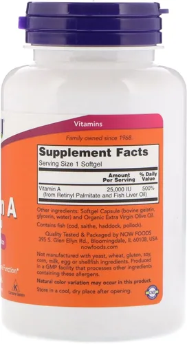Vista 2 de Vitamina A (25.000 IU), 1
