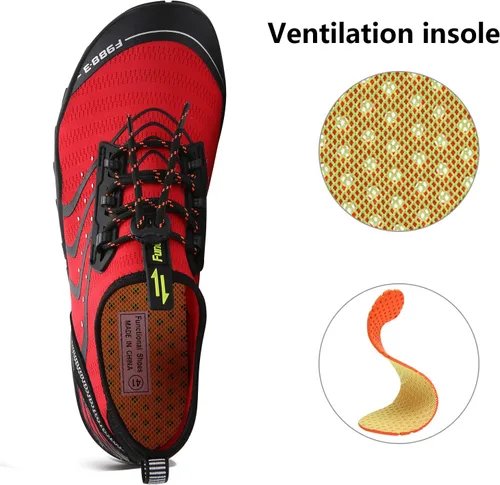 Vista 5 de Zapatos de agua para hombre y mujer, zapatos de agua descalzos, de secado rápido, para playa, natación, buceo, kayak, surf, deportes acuáticos