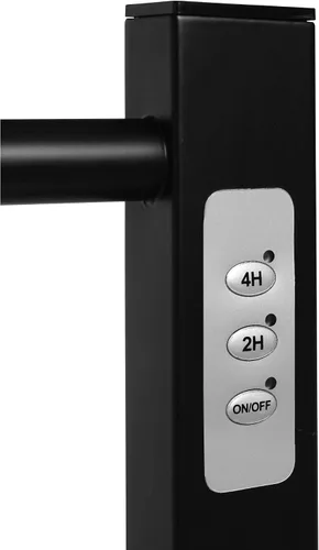 Vista 11 de Ibiza Freestanding Towel Warmer, Black, Plug-in, 6 Bars