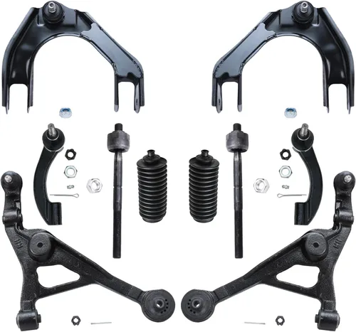 Vista 81 de Detroit Axle - Kit de suspensión delantera de 10 piezas para Jeep 2002-2004