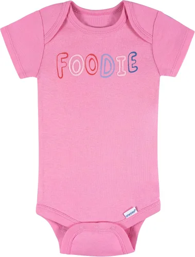 Vista 4 de Onesies Brand - Paquete de 8 mamelucos de manga corta para bebé niña