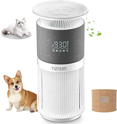 Vista 8 de Purificador de aire para mascotas para el hogar, habitación grande de hasta 1736 pies cuadrados, purificador de aire para el hogar con filtro HEPA