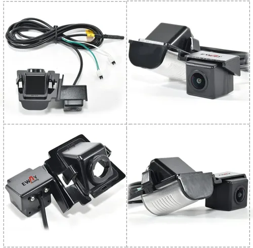 Vista 2 de EWAY Cámara de visión trasera de seguridad para Jeep Wrangler 2007-2018 Cámara de matrícula de marcha atrás y para Jeep Wrangler JK cámara