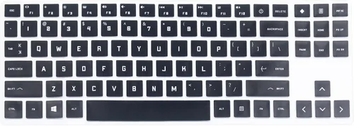 Vista 4 de Funda de silicona para teclado compatible con HP OMEN 16.1" 16t-wf000 16-wf0097nr 16-wd0063dx 16z-xf0000 16-xf0033dx 16-xf0087nr 16z-xd000